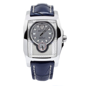 Breitling Bentley Flying B Jumping Hour Stainless Steel Case w/Blue Leather Strap - A28362 Dial