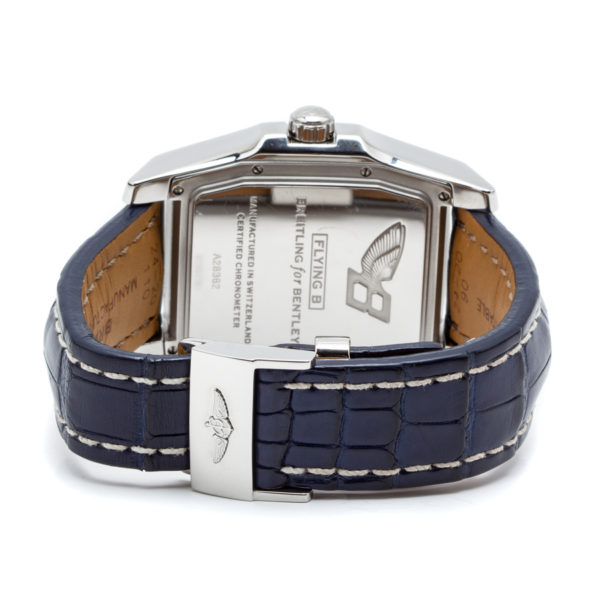 Breitling Bentley Flying B Jumping Hour Stainless Steel Case w/Blue Leather Strap - A28362 Leather Strap