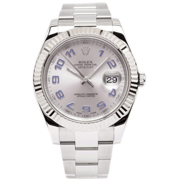 Rolex Datejust 2 Stainless Steel 41mm Case w/Arabic Lilac Dial - 116334 Dial