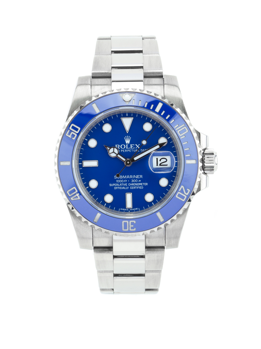 under ordlyd princip Rolex Submariner Date "Smurf" 18kt White Gold Blue Dial - 116619LB - Want  Your Watch