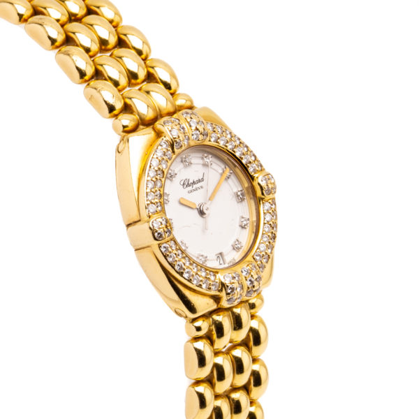 Chopard Gstaad 18kt Yellow Gold 24mm Case w/Diamond Bezel & Hour Markers - 5229 Right Dial