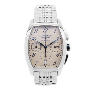 Longines Evidenza Stainless Steel Chronograph w/Blue Arabic Numerals - L2.643.4.73.6 Dial
