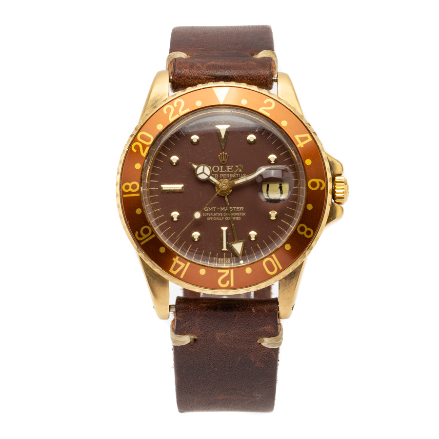 rolex root beer leather strap